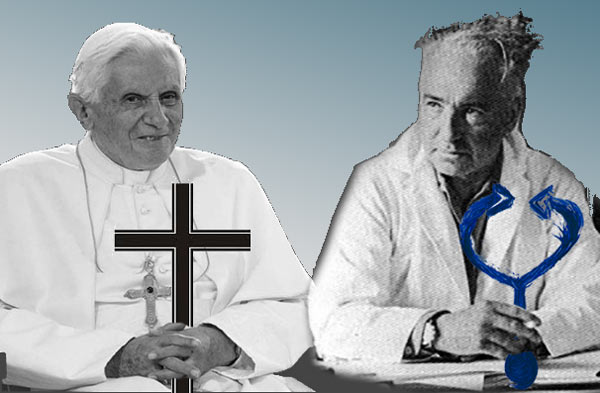 Papst Benedikt XVI und Wilhelm Reich beim Gespräch über Sex